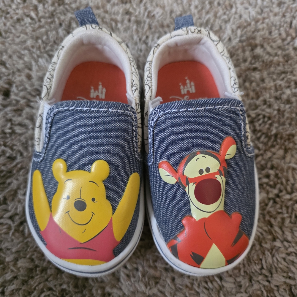 Disney Kids' Winnie the Pooh & Tigger Slip-On Shoes - Blue and Yellow